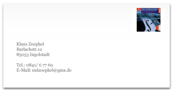 Kontakt Klaus Zoephel